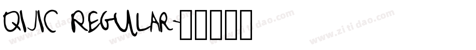 QIJIC Regular字体转换